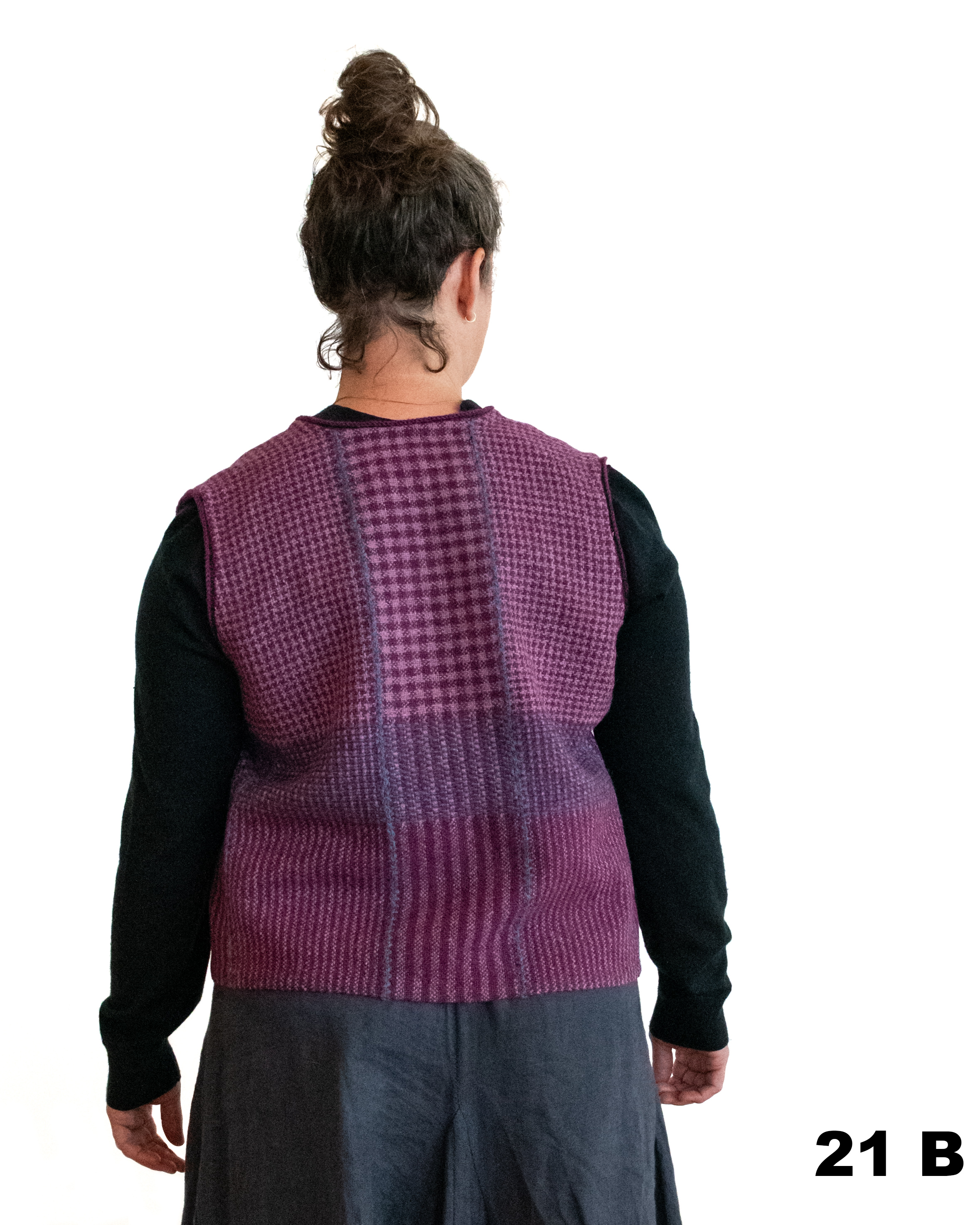 Woven vest by Glenda - back