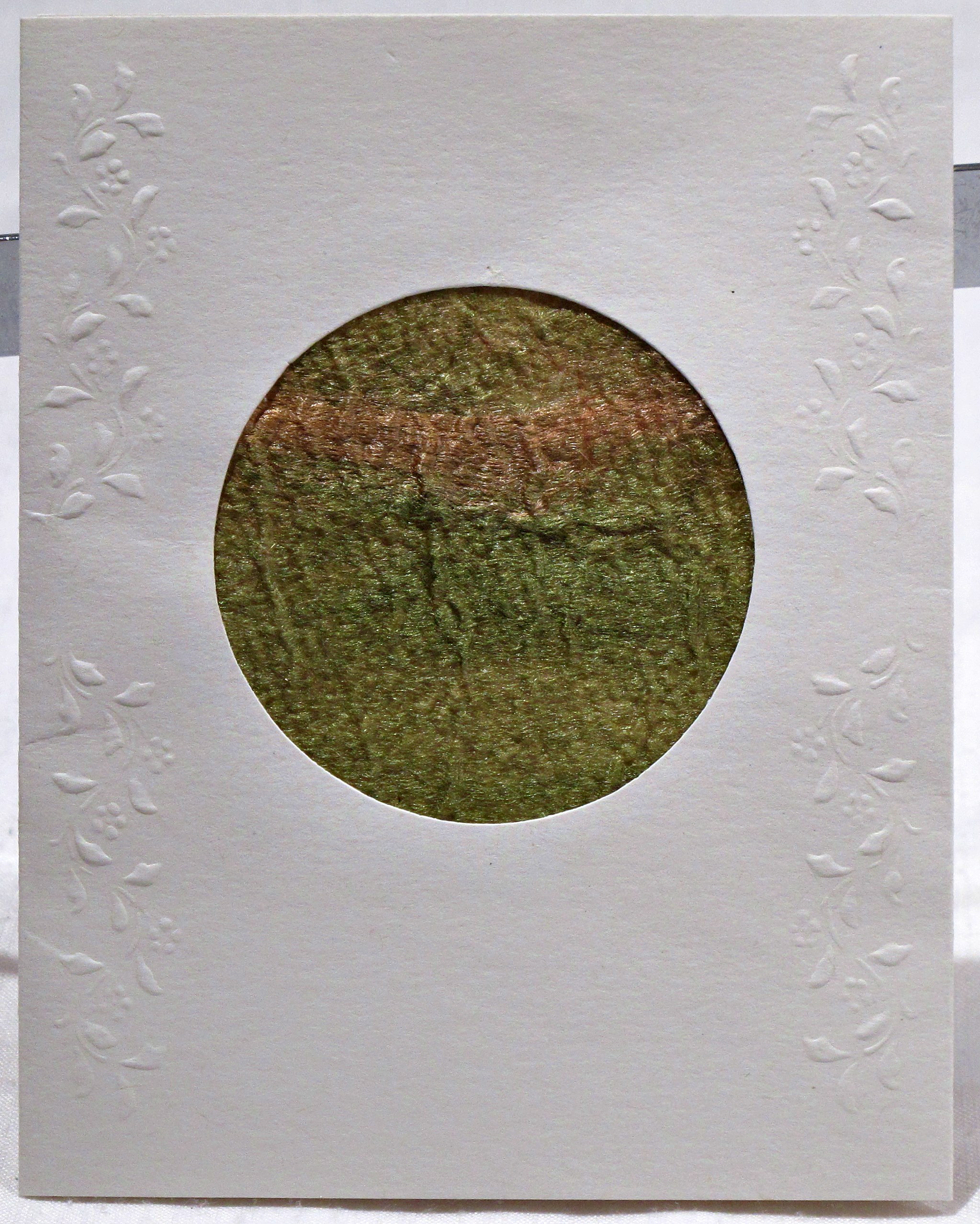 Card with silk fusion inset - Margot Rainsford